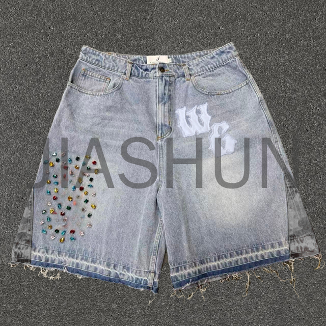 Custom Denim Shorts · Embroidery