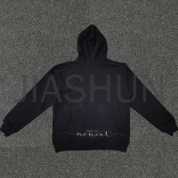 Oversized Terry Drawstring Hoodie with Graphic DTG Print