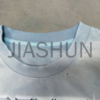 Drop Shoulder Crew Neck Heavy Sun Faded Acid Washed T-Shirt