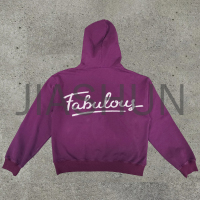 Screen-Printed Heavyweight Cotton Hooded Sweatshirt