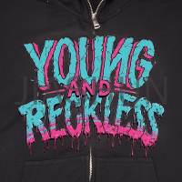 500 gsm Washed Oversized Zip-Up Hoodie with DTG Print