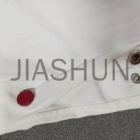 Waterproof Nylon Elastic Waist Track Pants with Embroidery