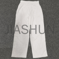Waterproof Nylon Elastic Waist Track Pants with Embroidery