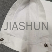 Waterproof Nylon Elastic Waist Track Pants with Embroidery
