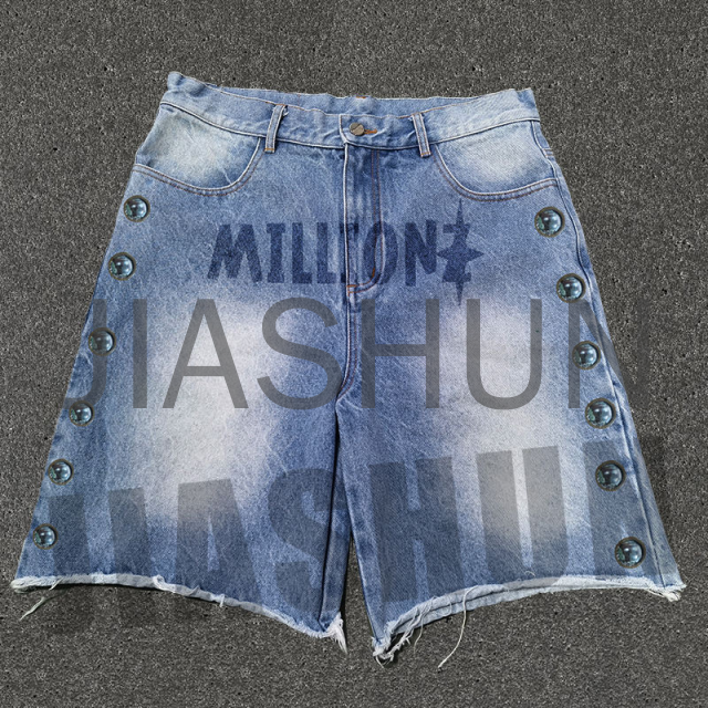 Custom Denim Shorts · Vintage wash