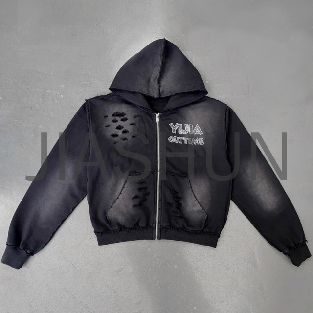 Custom Hoodie · Vintage wash · DTG print