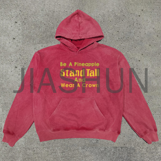 Custom Hoodie · Vintage wash · Screen print