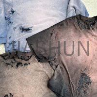 Acid Wash Sun Faded Vintage Oversized Boxy Cropped T-Shirt