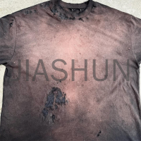 Acid Wash Sun Faded Vintage Oversized Boxy Cropped T-Shirt