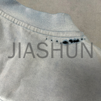 Sun Faded Stone Acid Wash Drop Shoulder Crew Neck T-Shirt
