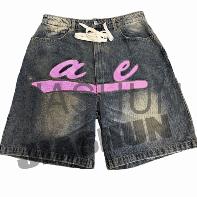 Custom Denim Shorts · Vintage wash