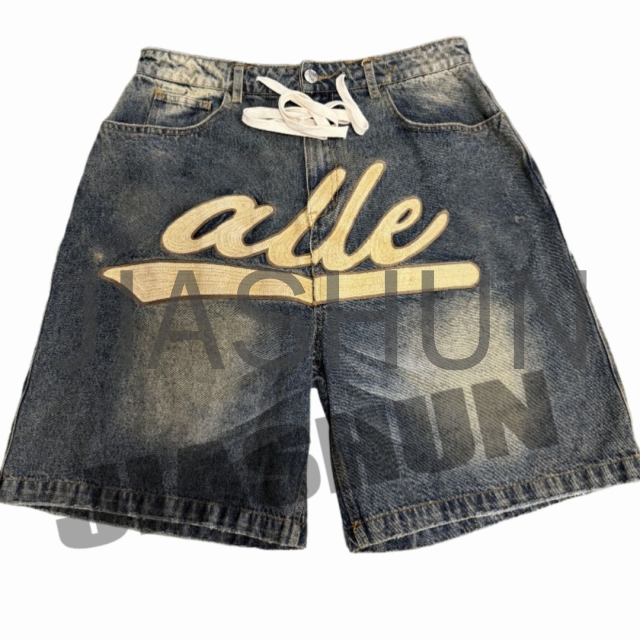 Custom Denim Shorts · Embroidery