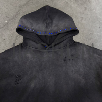 400 gsm Acid Wash Boxy Hoodie with Drop Shoulder