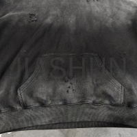 400 gsm Acid Wash Boxy Hoodie with Drop Shoulder