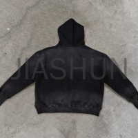 400 gsm Acid Wash Boxy Hoodie with Drop Shoulder
