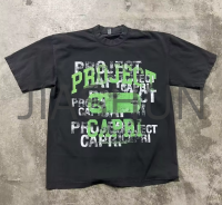 Vintage Wash Heavyweight Graffiti Printed T-Shirt