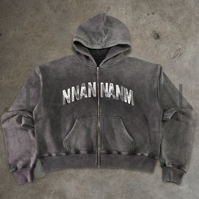 Custom Hoodie · Vintage wash · Screen print