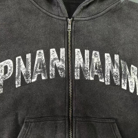 Sun Faded Heavyweight Oversized Zip Terry Hoodie Screen Printing