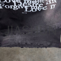 Black French Terry Acid Wash Wide Leg Jogger Sweatpants