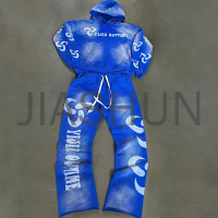 Oversized Sun Faded Hoodie and Sweatpants Set