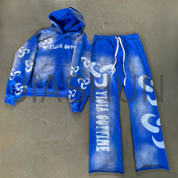 Oversized Sun Faded Hoodie and Sweatpants Set