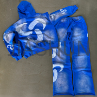 Oversized Sun Faded Hoodie and Sweatpants Set