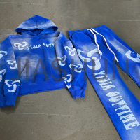 Oversized Sun Faded Hoodie and Sweatpants Set