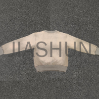 Oversized Fit Digital Print Washed O-Neck Hoodie