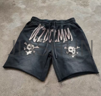 Vintage Sun Dye Fade Acid Wash Distressed Patch Shorts