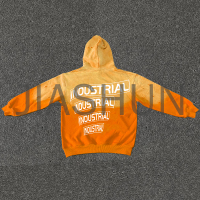 Acid-Washed Vintage Zip-Up Hoodie