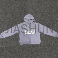 Heavyweight Washed French Terry Boxy Hoodie with Screen Print