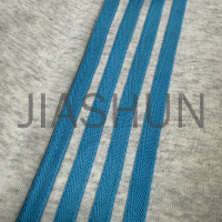 Cotton Terry Flared Sweatpants with Logo Stripe Print