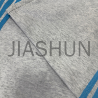 Cotton Terry Flared Sweatpants with Logo Stripe Print