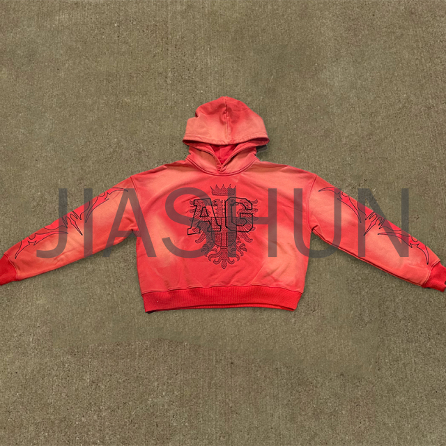Custom Hoodie · Vintage wash · Embroidery