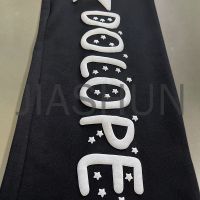 Cotton Flare Sweatpants with Puff Printing