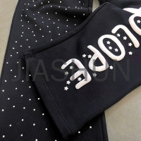 Cotton Flare Sweatpants with Puff Printing