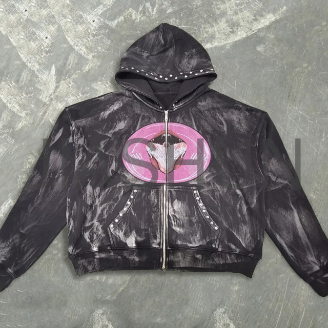 Custom Hoodie · 400 gsm · Vintage wash