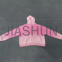 Heavyweight Acid Wash Distressed Pink Sun Faded Hoodie