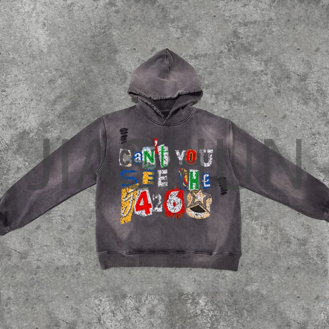 Custom Hoodie · Vintage wash · DTG print