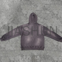 Acid Wash Hoodie with DTG Print