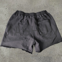 Vintage Acid Wash Cut Raw Hem Sweat Shorts
