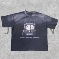 Heavyweight Drop Shoulder Boxy Graphic T-Shirt with DTG Print