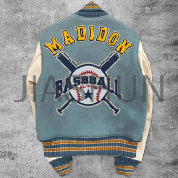 Varsity Jacket with Multi Embroidery