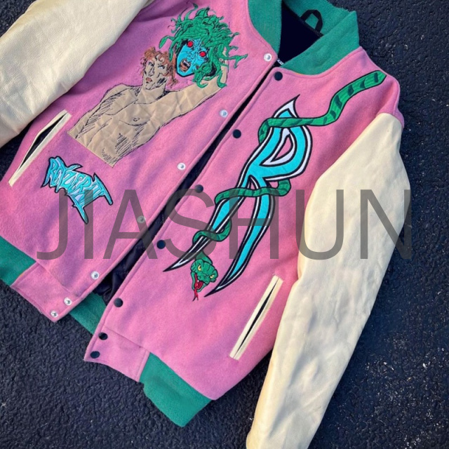 Custom Leather Jacket · Embroidery