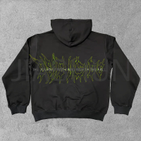 Cotton Pullover Hoodie with DTG Print