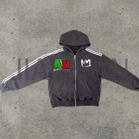 100% Cotton Full Zipper Hoodie with Digital Print