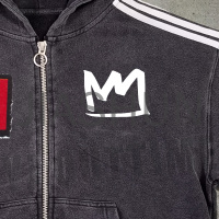 100% Cotton Full Zipper Hoodie with Digital Print