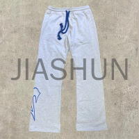 Oversized Straight Wide Leg Sweatpants with Puff Print