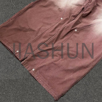 Vintage Wash Screen Print Splice Straight Loose Jeans