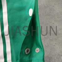 Nylon Striped Oversized Baggy Trackpants with Embroidered Logo